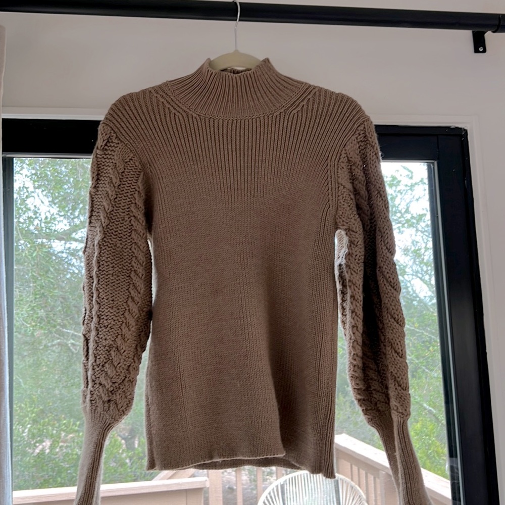 Caroline Constas camel merino wool sweater